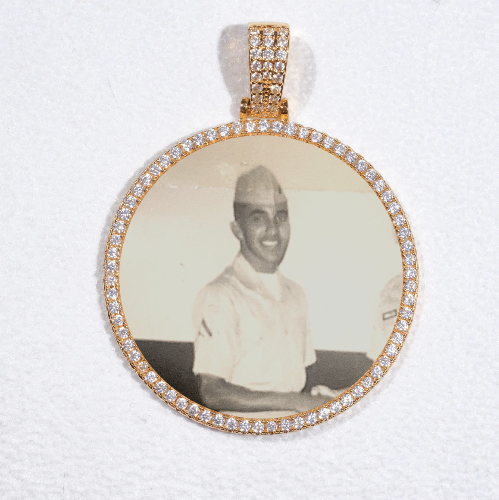 MEDIUM 3D CIRCLE CUSTOM PICTURE PENDANT