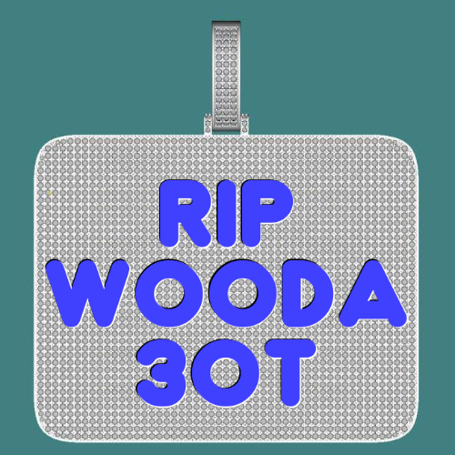 CUSTOM LETTER NECKLACE 3D BIG SQUARE