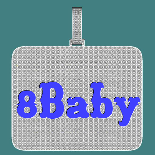 CUSTOM LETTER NECKLACE 3D BIG SQUARE