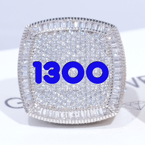 CUSTOM LETTER 3D ICED RING