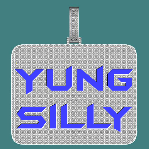 CUSTOM LETTER NECKLACE 3D BIG SQUARE