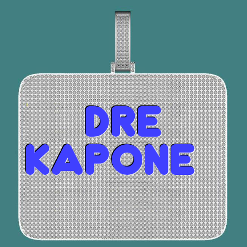 CUSTOM LETTER NECKLACE 3D BIG SQUARE