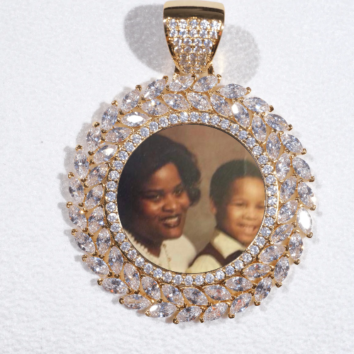 Large 3D Wheat Ear Custom Picture Pendant