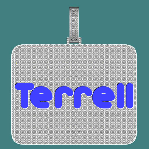 CUSTOM LETTER NECKLACE 3D BIG SQUARE