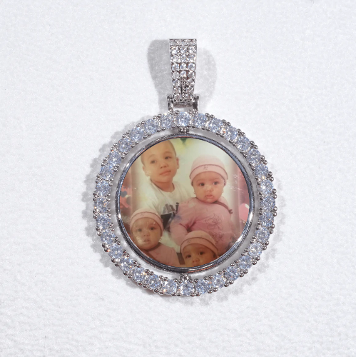 3D Spinning 2-Faced Custom Picture Pendant