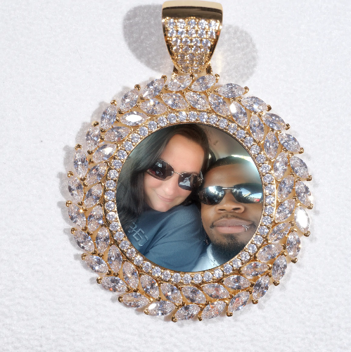 Large 3D Wheat Ear Custom Picture Pendant