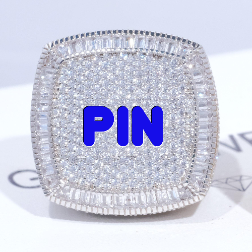CUSTOM LETTER 3D ICED RING
