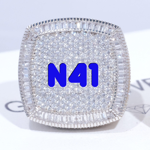 CUSTOM LETTER 3D ICED RING