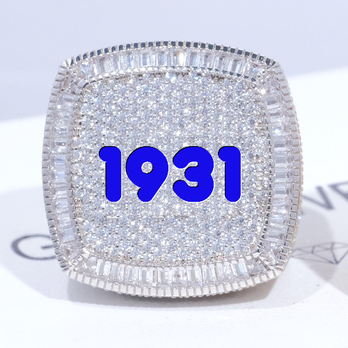 CUSTOM LETTER 3D ICED RING
