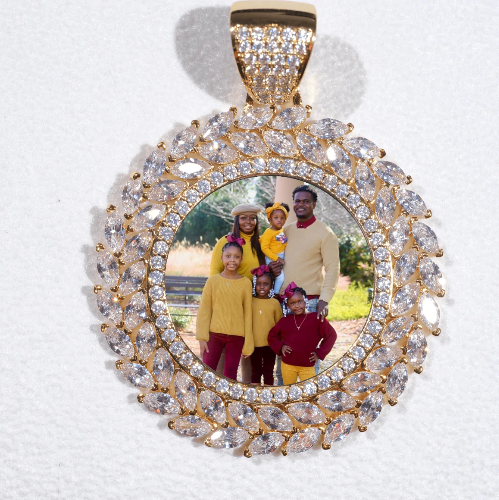 Large 3D Wheat Ear Custom Picture Pendant