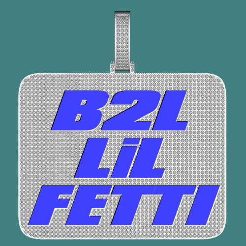 CUSTOM LETTER NECKLACE 3D BIG SQUARE