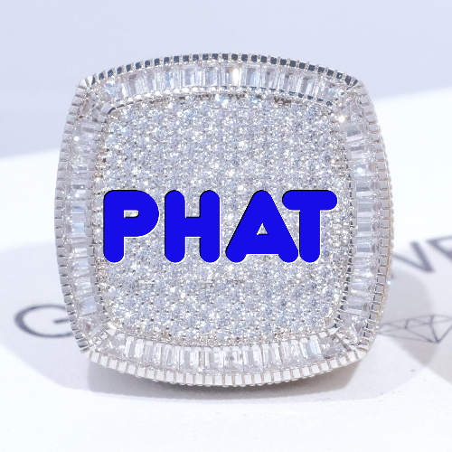 CUSTOM LETTER 3D ICED RING