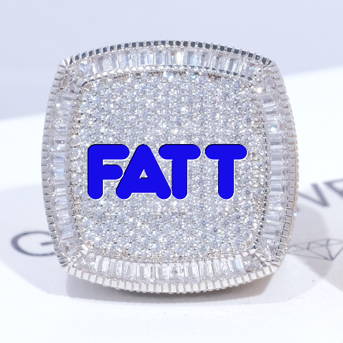 CUSTOM LETTER 3D ICED RING