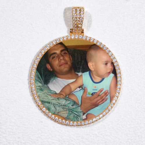 MEDIUM 3D CIRCLE CUSTOM PICTURE PENDANT