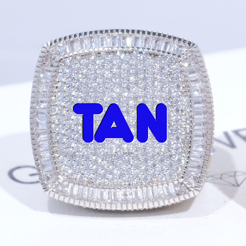 CUSTOM LETTER 3D ICED RING