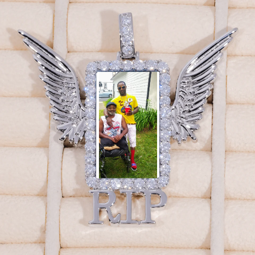 RIP WING 3D CUSTOM PICTURE PENDANT