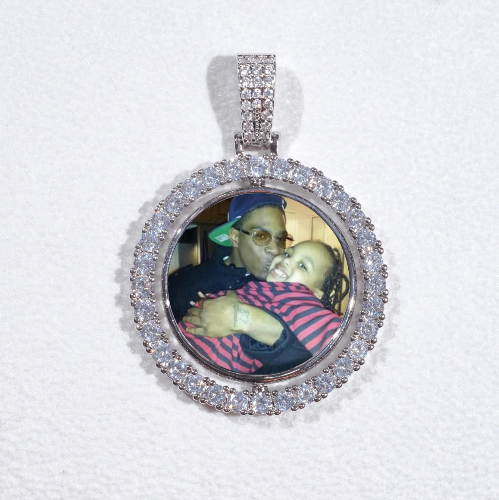 3D Spinning 2-Faced Custom Picture Pendant