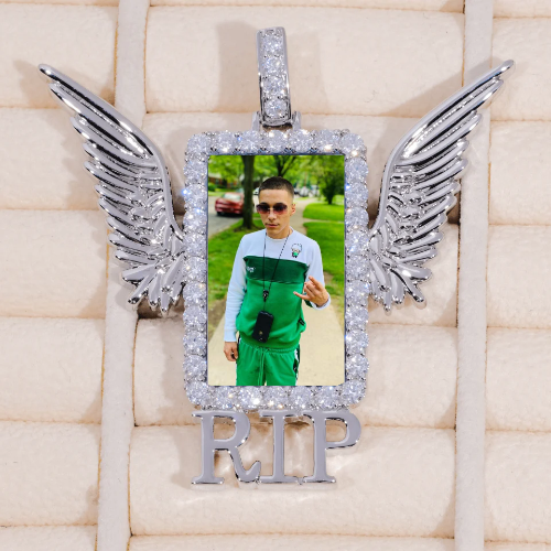 RIP WING 3D CUSTOM PICTURE PENDANT