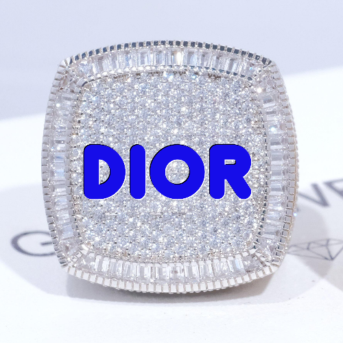 CUSTOM LETTER 3D ICED RING