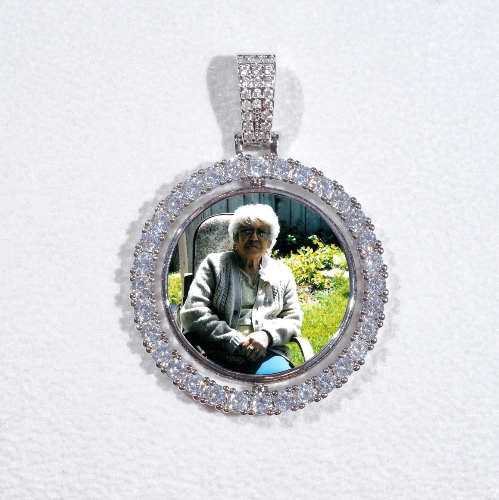 3D Spinning 2-Faced Custom Picture Pendant