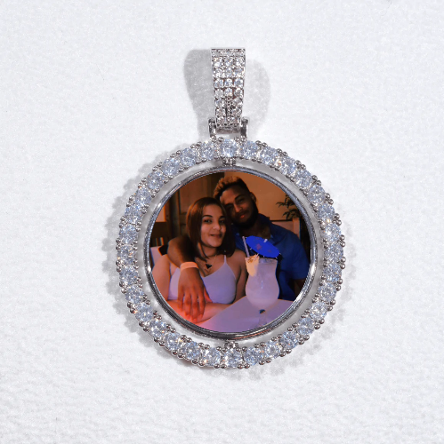 3D Spinning 2-Faced Custom Picture Pendant