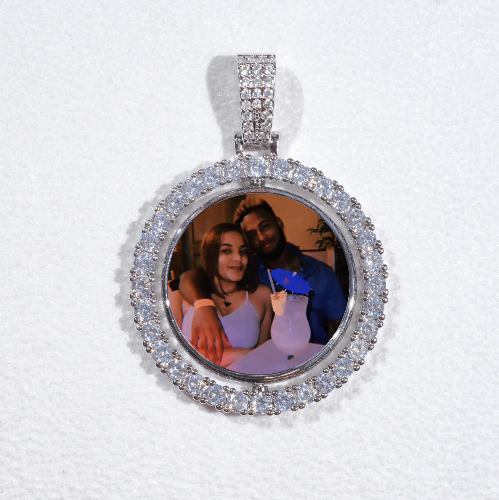 3D Spinning 2-Faced Custom Picture Pendant