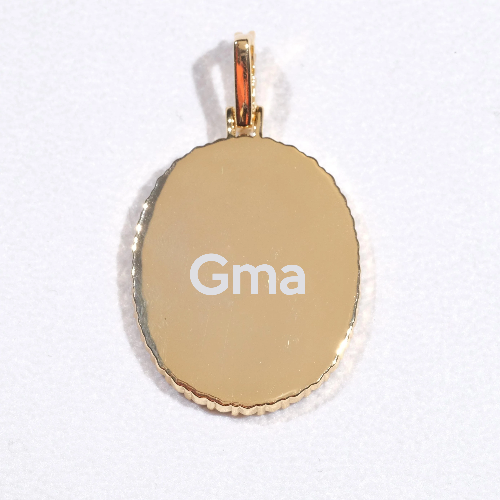 3D Oval Custom Picture Pendant