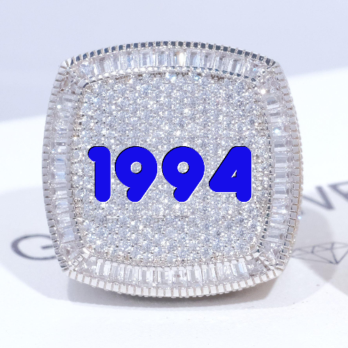 CUSTOM LETTER 3D ICED RING