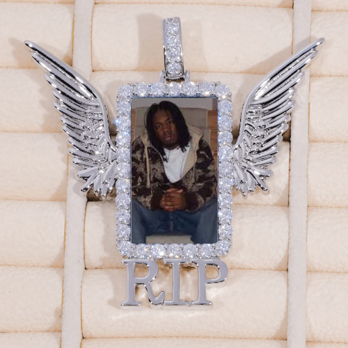 RIP WING 3D CUSTOM PICTURE PENDANT