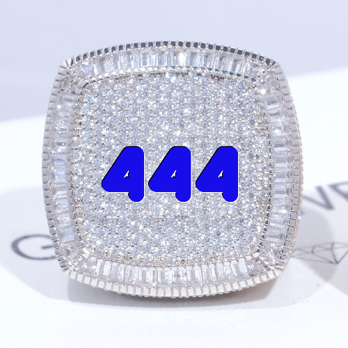 CUSTOM LETTER 3D ICED RING