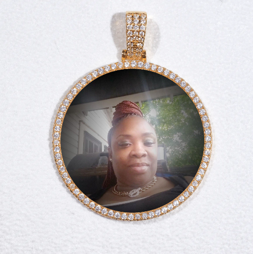MEDIUM 3D CIRCLE CUSTOM PICTURE PENDANT
