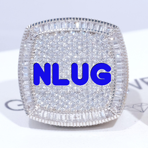 CUSTOM LETTER 3D ICED RING