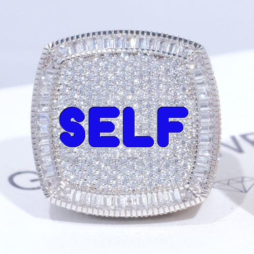 CUSTOM LETTER 3D ICED RING
