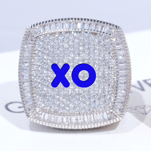 CUSTOM LETTER 3D ICED RING