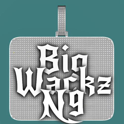 CUSTOM LETTER NECKLACE 3D BIG SQUARE
