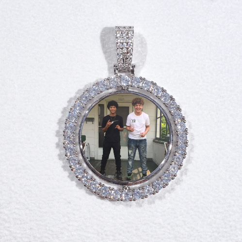 3D Spinning 2-Faced Custom Picture Pendant