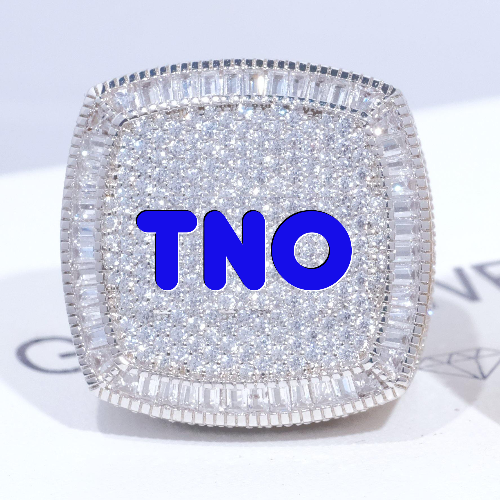 CUSTOM LETTER 3D ICED RING