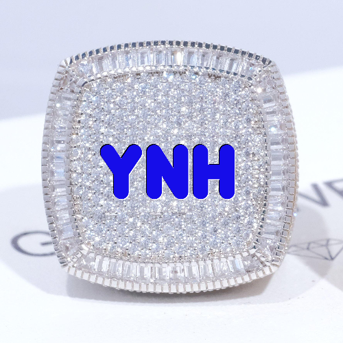 CUSTOM LETTER 3D ICED RING