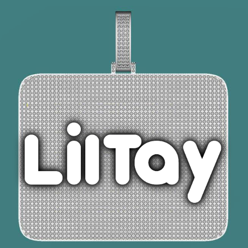 CUSTOM LETTER NECKLACE 3D BIG SQUARE