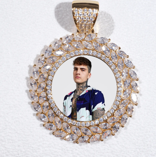 Large 3D Wheat Ear Custom Picture Pendant