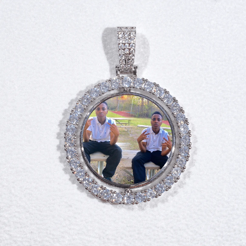3D Spinning 2-Faced Custom Picture Pendant