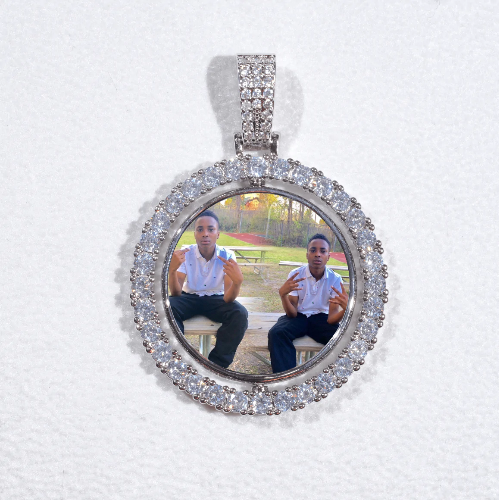 3D Spinning 2-Faced Custom Picture Pendant