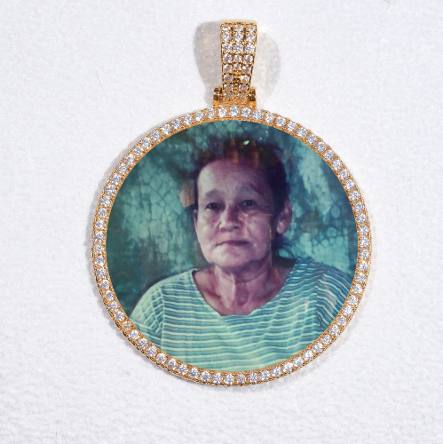 MEDIUM 3D CIRCLE CUSTOM PICTURE PENDANT