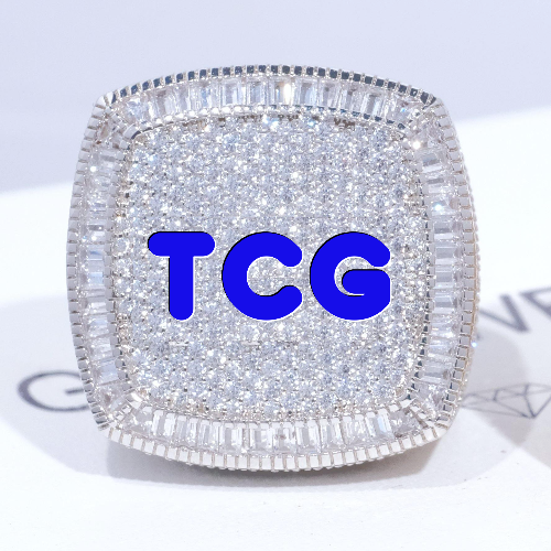 CUSTOM LETTER 3D ICED RING