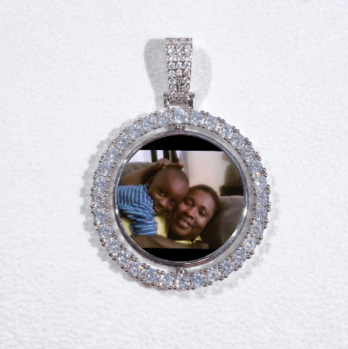 3D Spinning 2-Faced Custom Picture Pendant