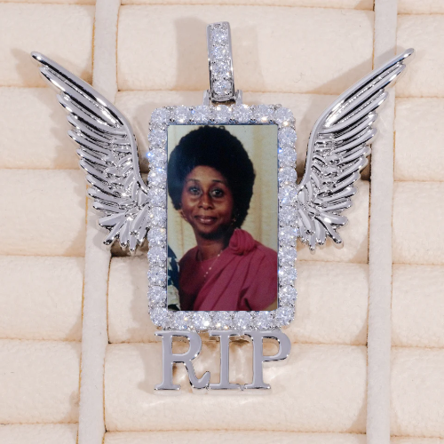RIP WING 3D CUSTOM PICTURE PENDANT
