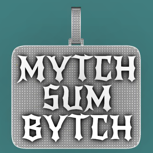 CUSTOM LETTER NECKLACE 3D BIG SQUARE