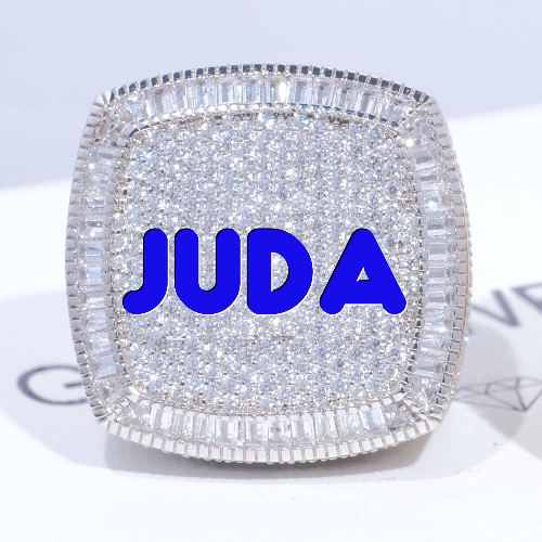 CUSTOM LETTER 3D ICED RING
