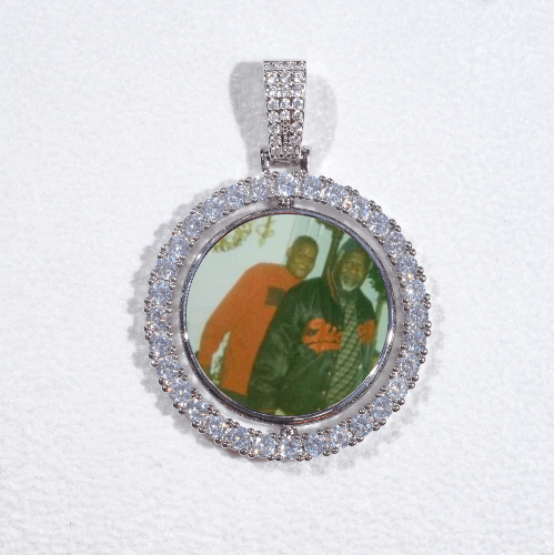 3D Spinning 2-Faced Custom Picture Pendant