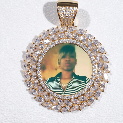 Large 3D Wheat Ear Custom Picture Pendant